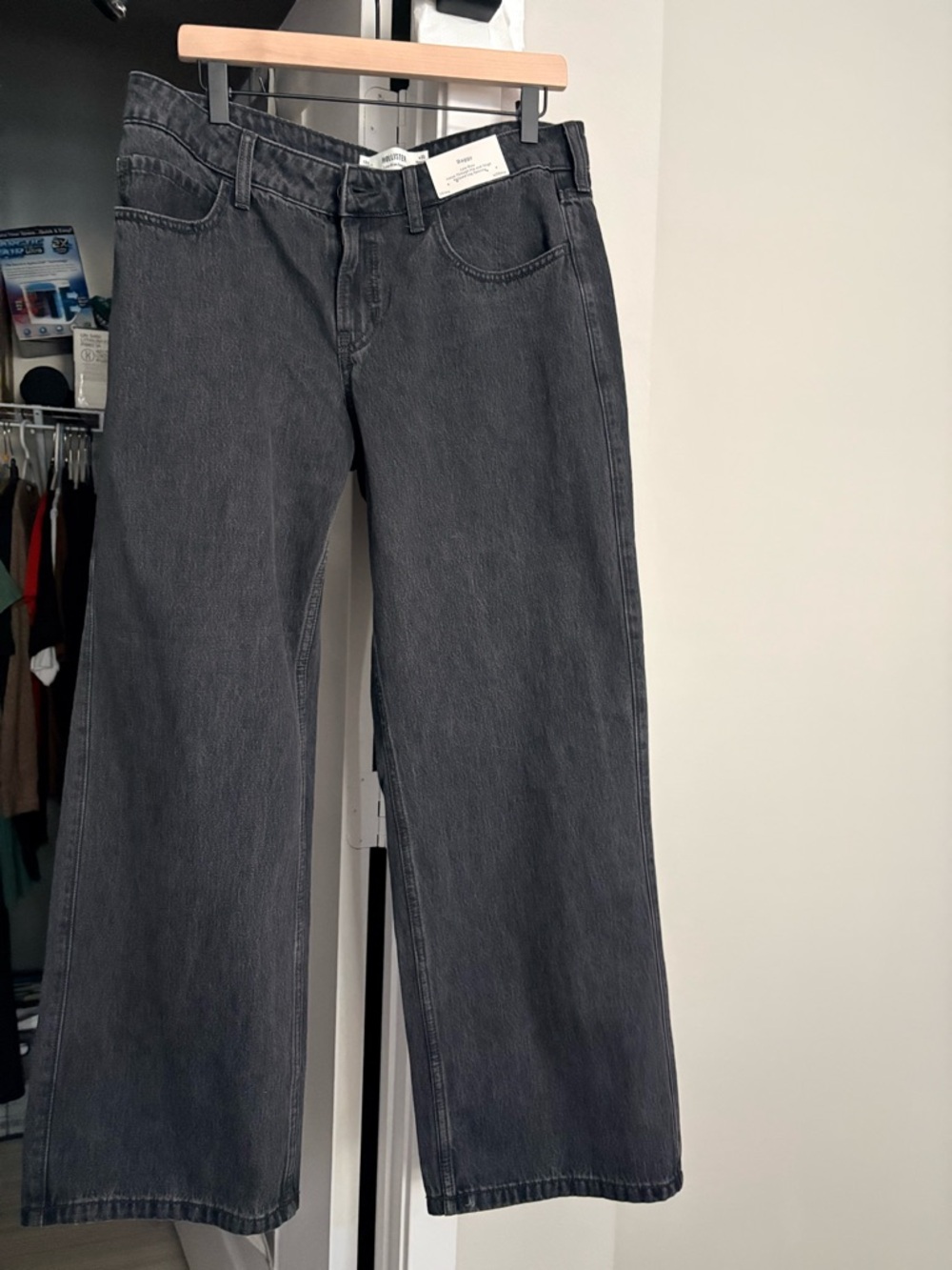 Hollister Liw Rise Black Baggy Jeans